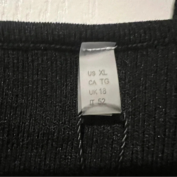 NWT Elie Tahari Cold Shoulder Sweater Black Size XL - Picture 7 of 11